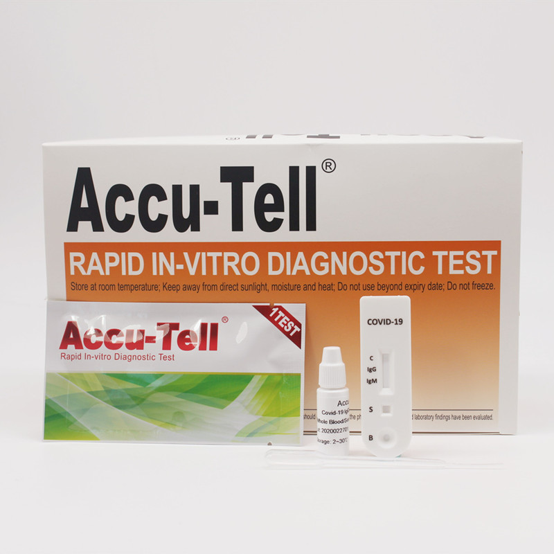 Accu-tell COVID-19 igg igm rapid test kasetkowy osocze krew koronawirus